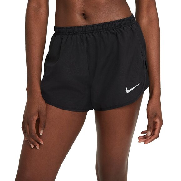 Nike Women's Dri-Fit Embossed Print Mod Tempo Shorts Small Medium Black - Picture 7 of 7